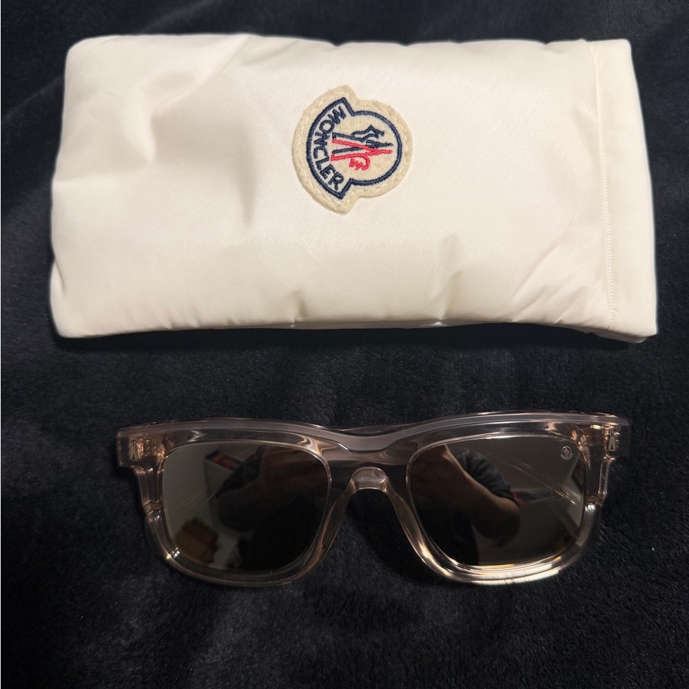 Moncler Brown Sunglasses with White Case